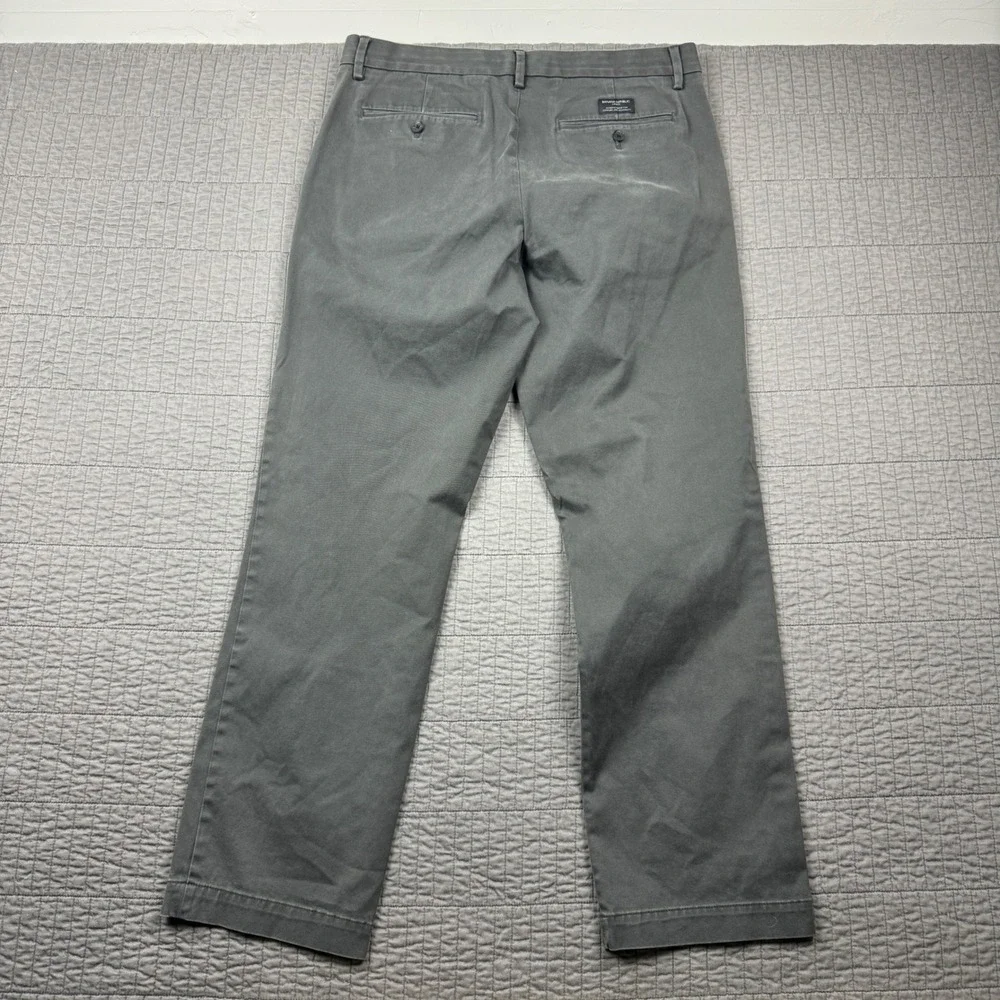 Banana Republic Emerson Straight Fit Chinos Men 35x34 (35x31) Charcoal Gray Pant